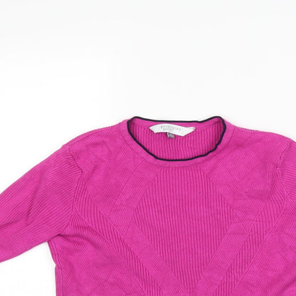 Womens UK Size 12 Principles Pink Basic T-Shirt