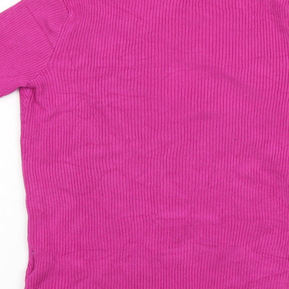 Womens UK Size 12 Principles Pink Basic T-Shirt