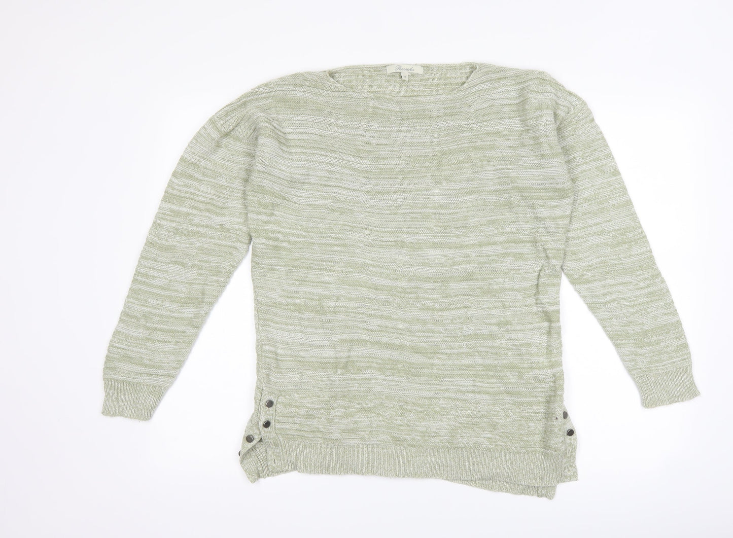 Peacocks Womens Green   Pullover Jumper Size M