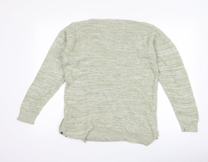 Peacocks Womens Green   Pullover Jumper Size M