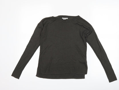 Womens UK Size XS H&M Grey Basic T-Shirt