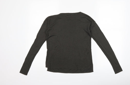 Womens UK Size XS H&M Grey Basic T-Shirt