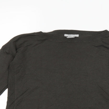 Womens UK Size XS H&M Grey Basic T-Shirt