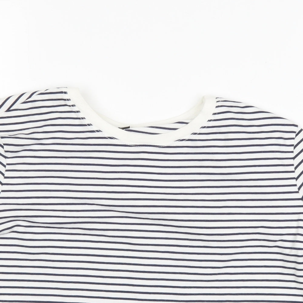 Womens UK Size 8 Topshop Blue Basic T-Shirt