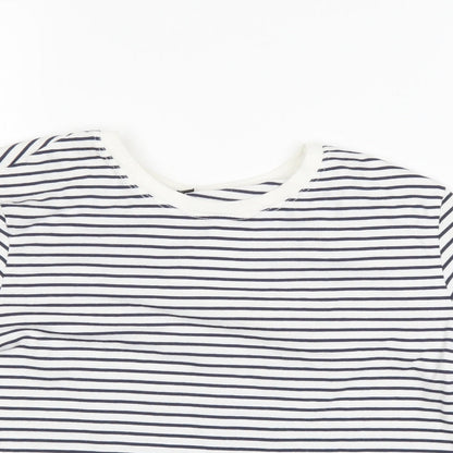 Womens UK Size 8 Topshop Blue Basic T-Shirt