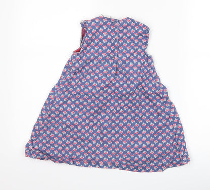 Boots Mini Club Girls Blue Floral  A-Line  Size 18-24 Months
