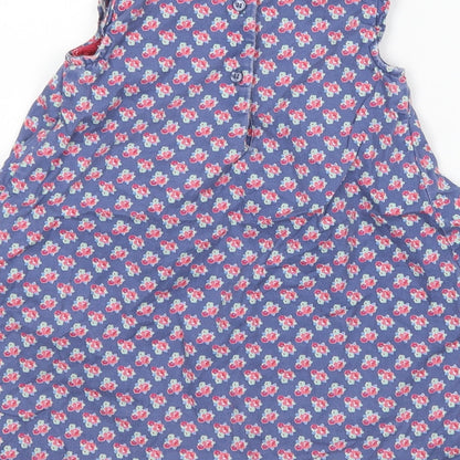Boots Mini Club Girls Blue Floral  A-Line  Size 18-24 Months