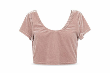 Womens UK Size 10 New Look Pink Cropped T-Shirt