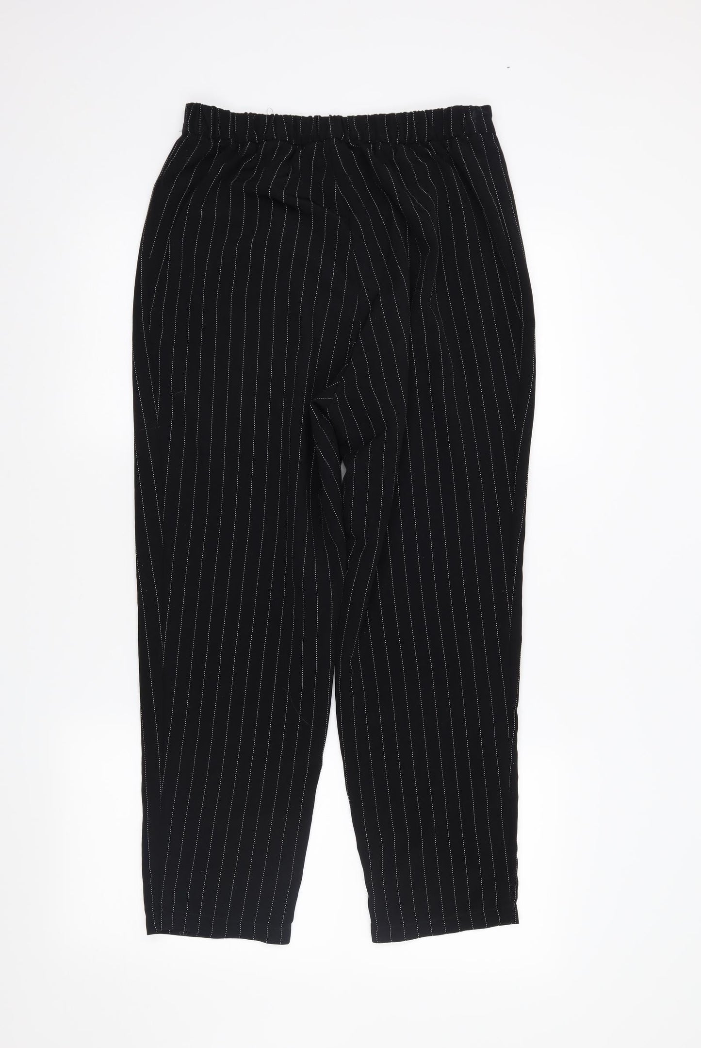 Womens UK Size 10 H&M Regular Fit  Black Trousers