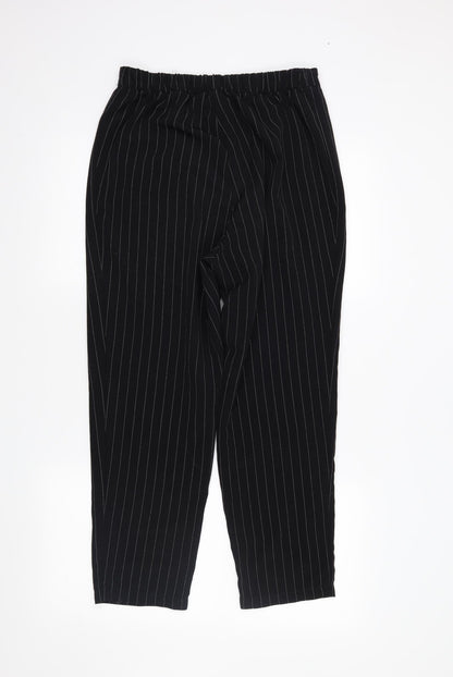 Womens UK Size 10 H&M Regular Fit  Black Trousers