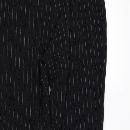 Womens UK Size 10 H&M Regular Fit  Black Trousers