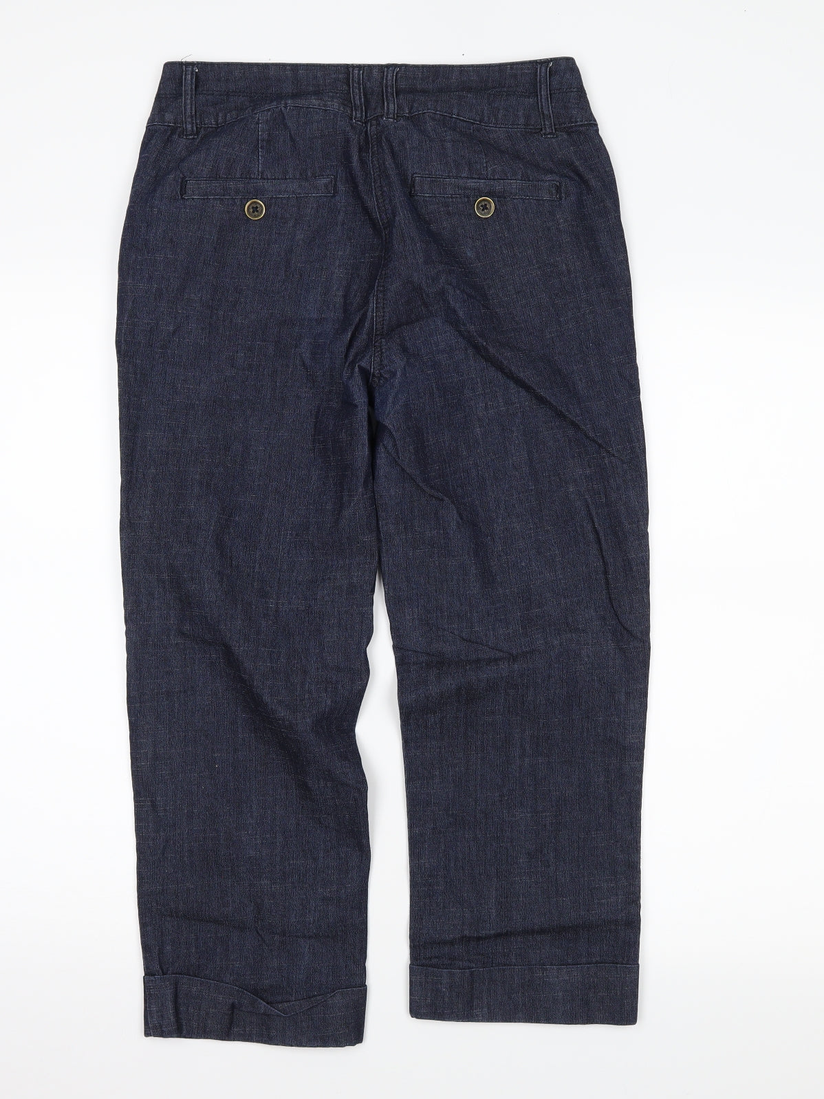 M&Co Womens Blue  Denim Straight Jeans Size 10 L23 in