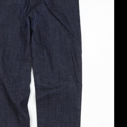 M&Co Womens Blue  Denim Straight Jeans Size 10 L23 in