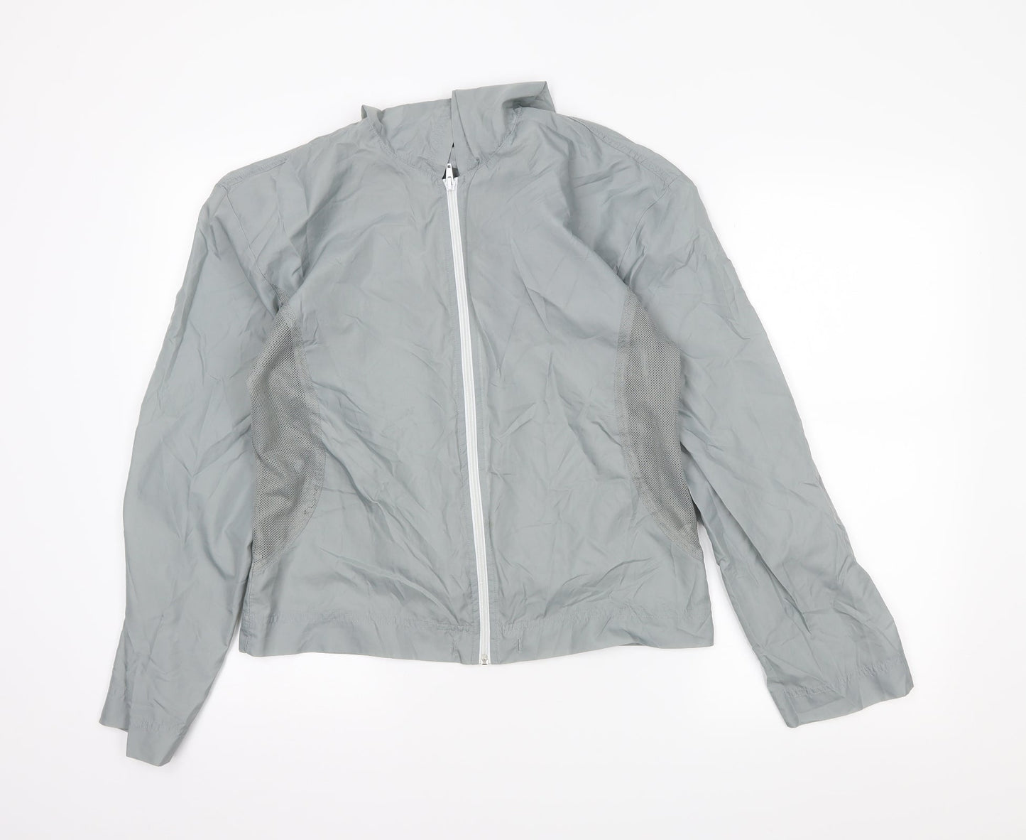 Womens UK Size M Preworn Green Rain Coat