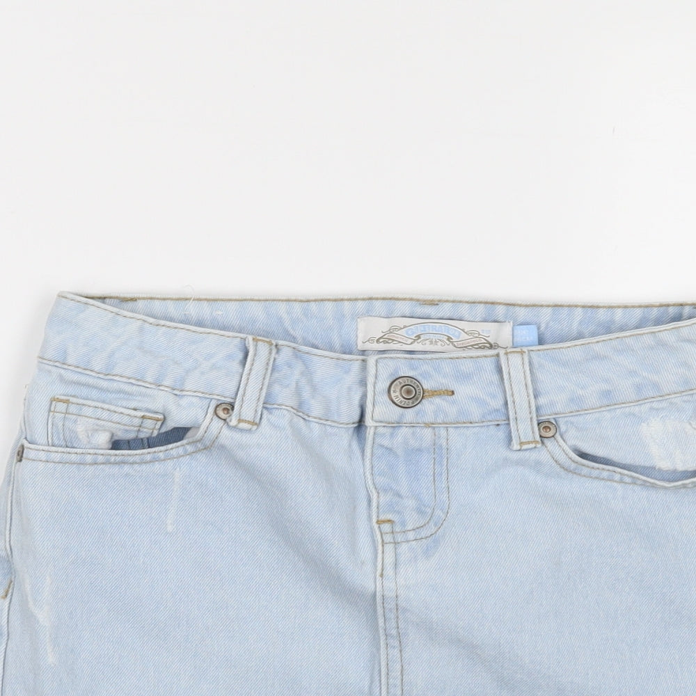 generation  Girls Blue  Denim Straight & Pencil Skirt Size 11 Years