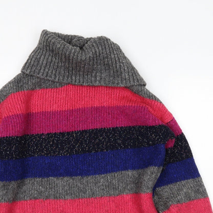F&F Womens Green Striped  Pullover Jumper Size 8