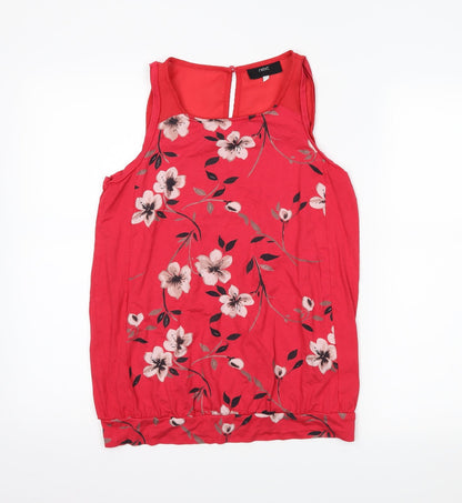 Womens UK Size S NEXT Red Basic Tank