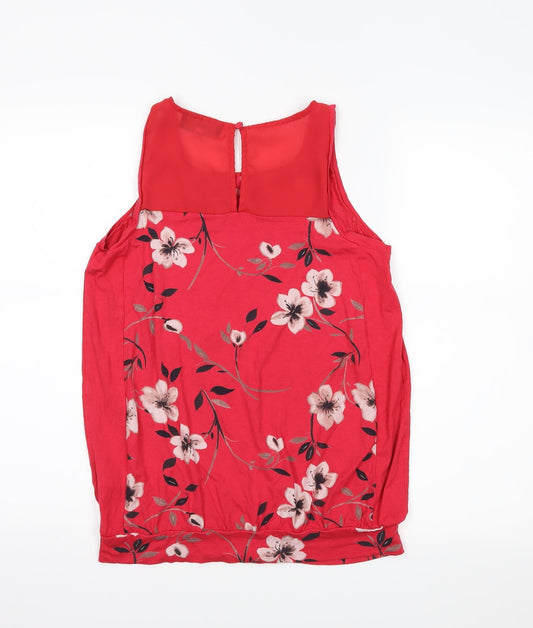 Womens UK Size S NEXT Red Basic Tank