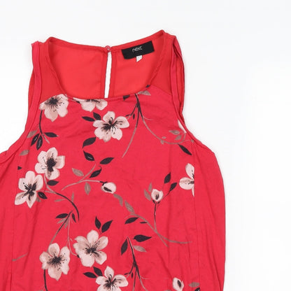 Womens UK Size S NEXT Red Basic Tank