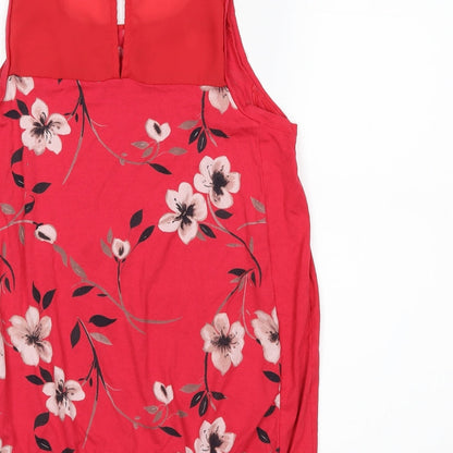 Womens UK Size S NEXT Red Basic Tank