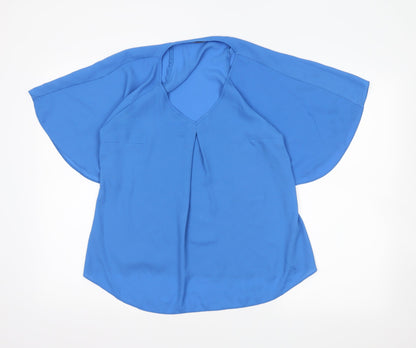 George Womens Blue   Basic Blouse Size 8