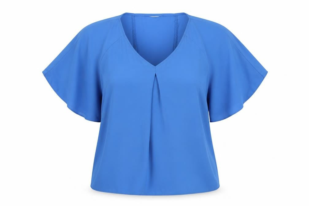 Womens UK Size 8 George Blue Basic Blouse