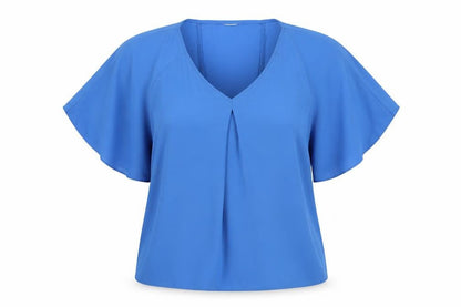 Womens UK Size 8 George Blue Basic Blouse