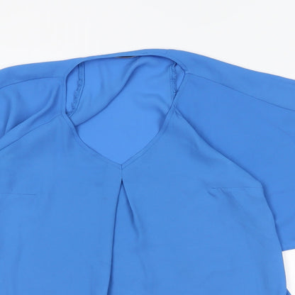 George Womens Blue   Basic Blouse Size 8