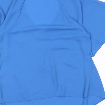 George Womens Blue   Basic Blouse Size 8
