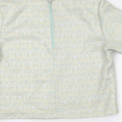 Womens UK Size 12 Miss Selfridge Green Cropped T-Shirt