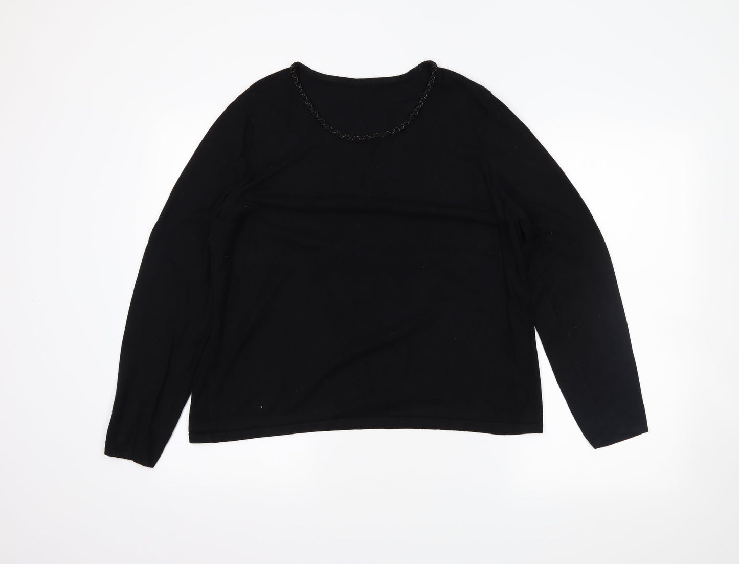 Preworn Womens Black   Pullover Jumper Size L
