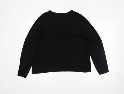 Preworn Womens Black   Pullover Jumper Size L