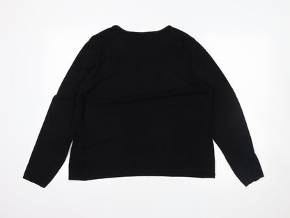 Preworn Womens Black   Pullover Jumper Size L