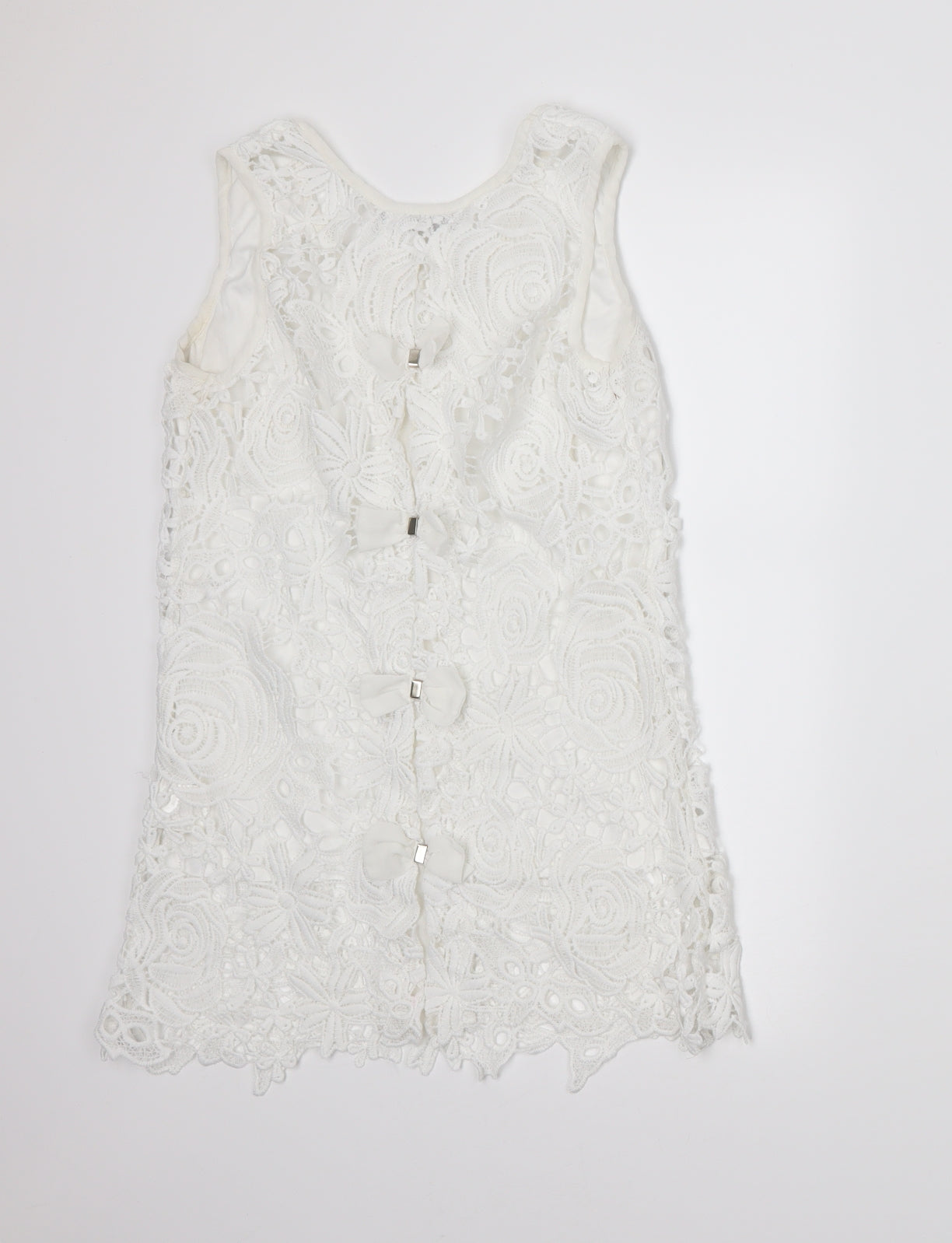 Womens UK Size 8 Quiz Ivory Basic Tank