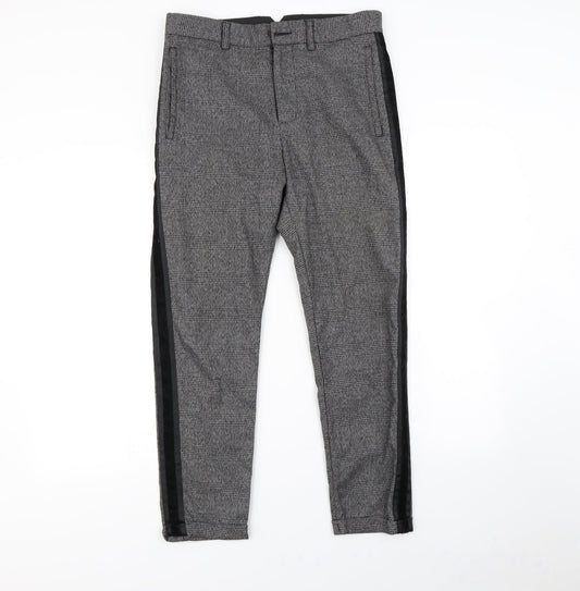 Mennace Mens Grey   Dress Pants Trousers Size 30 in L29 in