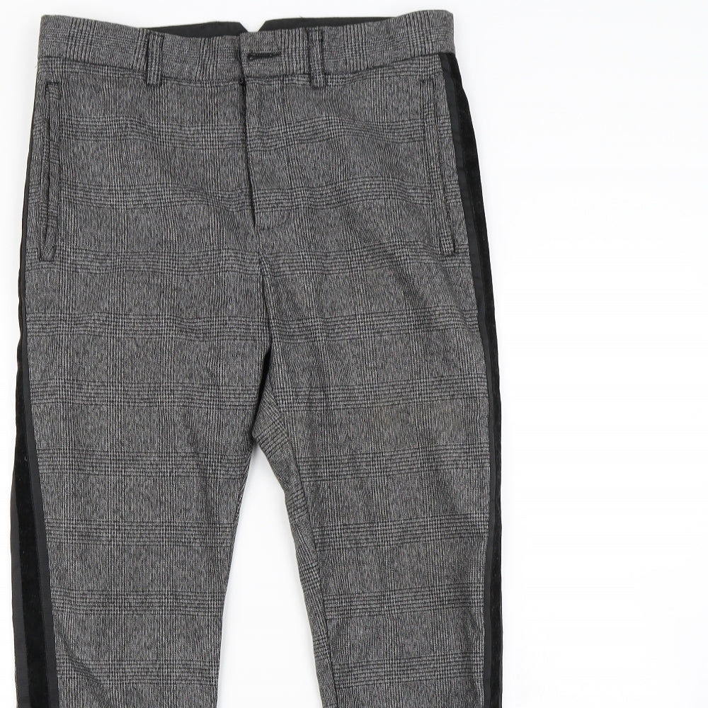 Mennace Mens Grey   Dress Pants Trousers Size 30 in L29 in