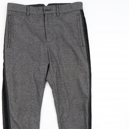 Mennace Mens Grey   Dress Pants Trousers Size 30 in L29 in