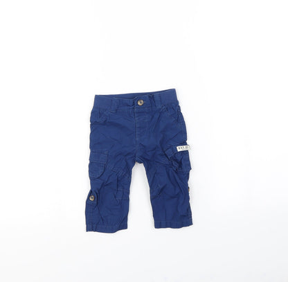 F&F Boys Blue   Capri Trousers Size 6-9 Months