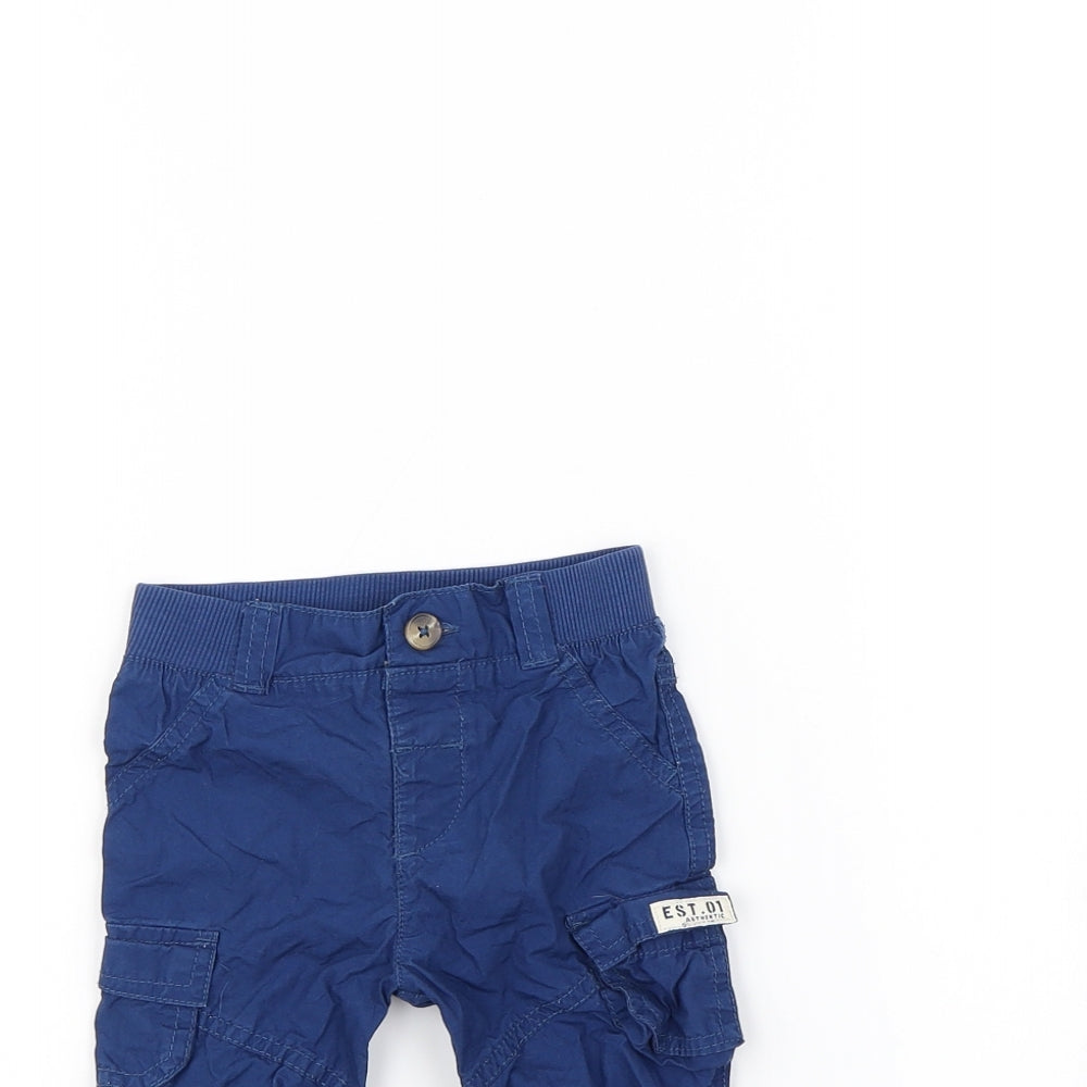 F&F Boys Blue   Capri Trousers Size 6-9 Months
