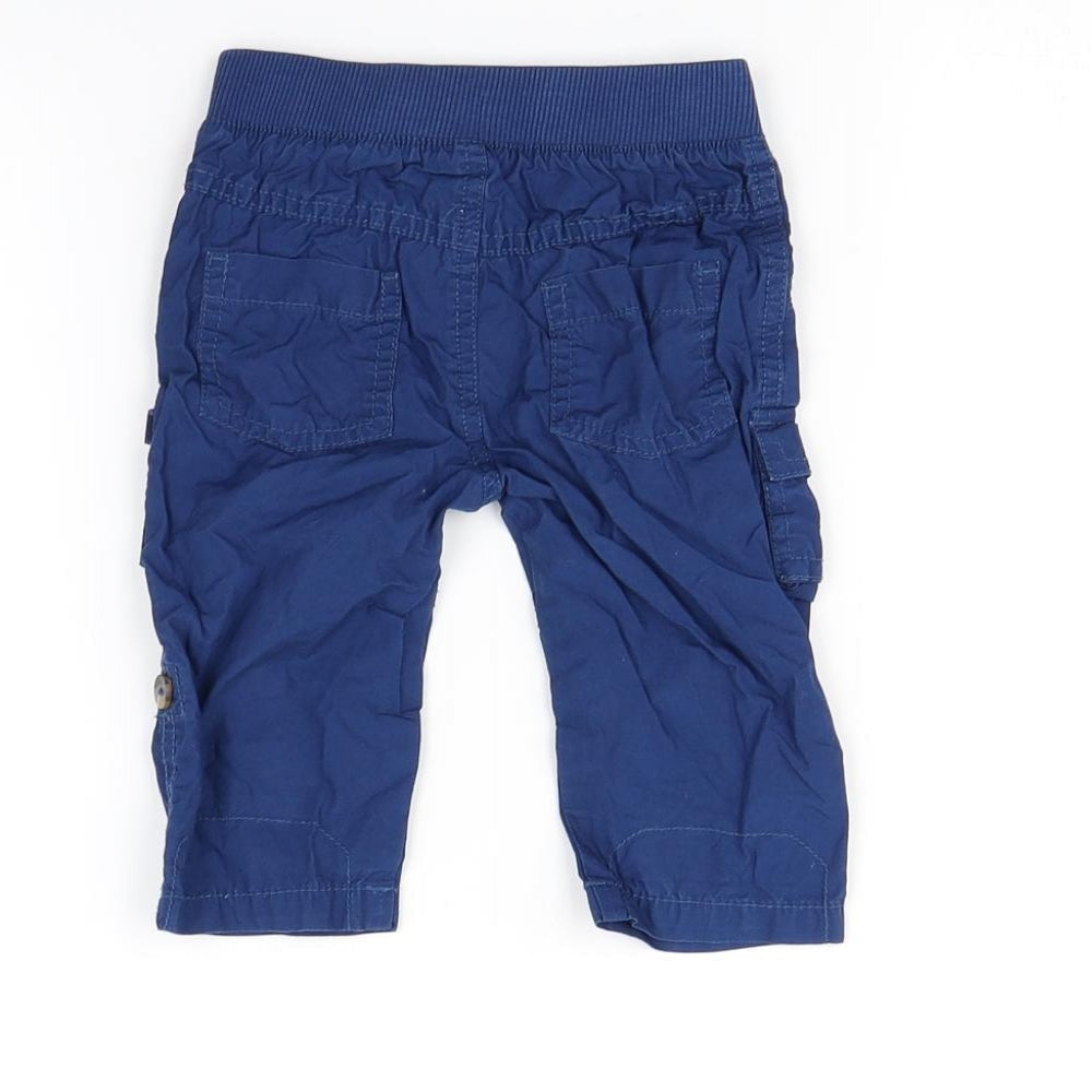 F&F Boys Blue   Capri Trousers Size 6-9 Months