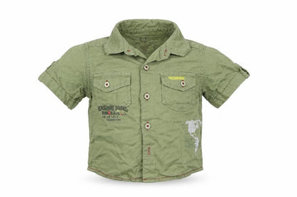 Next Boys Green   Basic Button-Up Size 6-9 Months