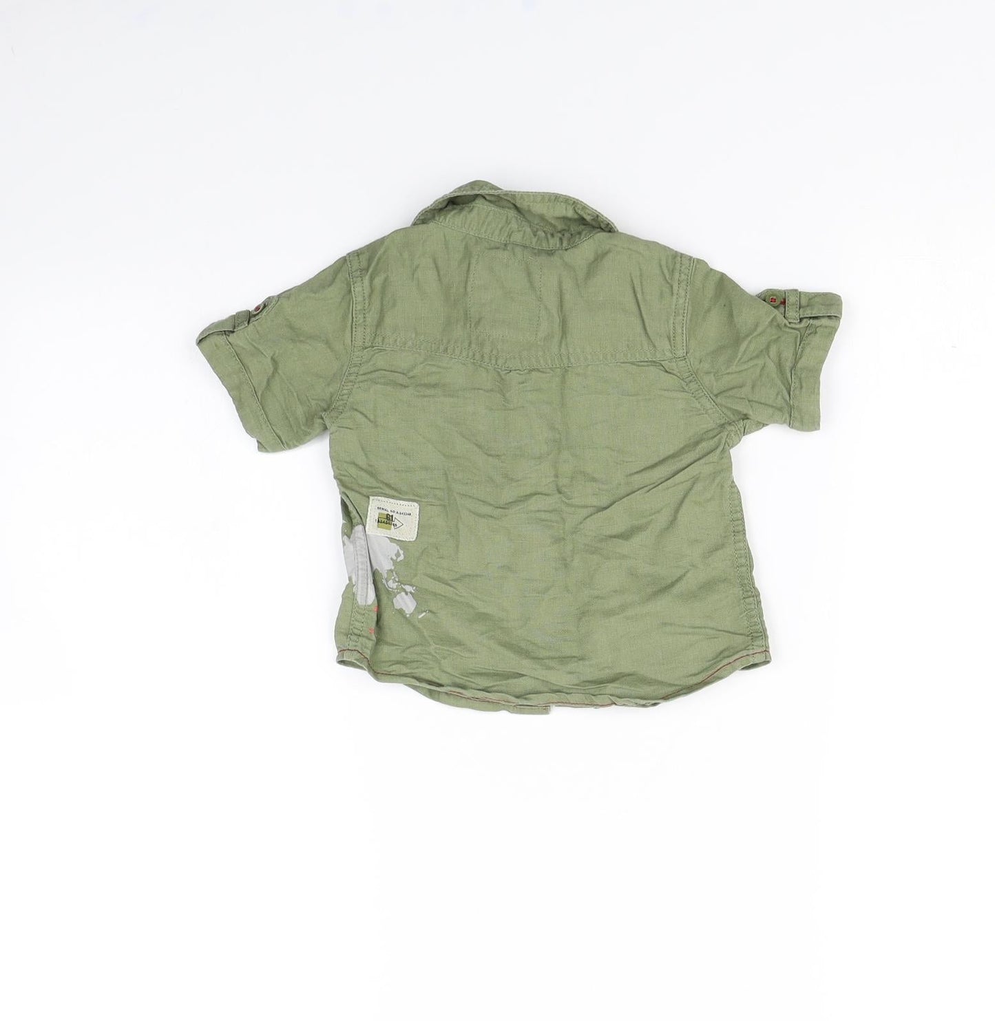 NEXT Boys Green   Basic Button-Up Size 6-9 Months