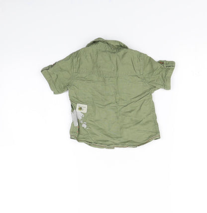 NEXT Boys Green   Basic Button-Up Size 6-9 Months
