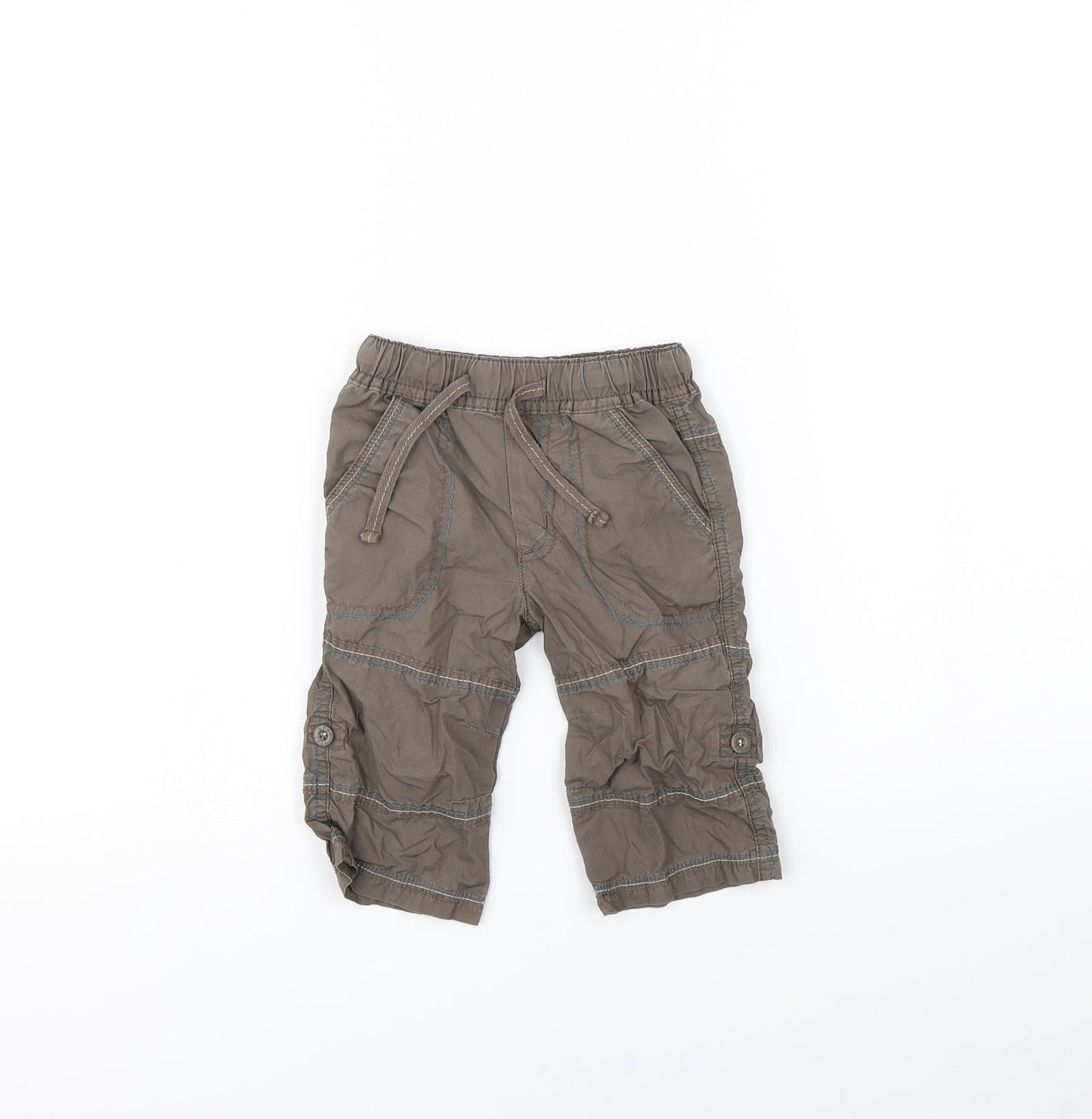 NEXT Baby Brown   Cargo Trousers Size 6-9 Months
