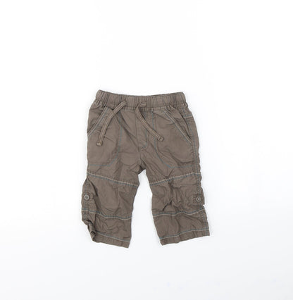 NEXT Baby Brown   Cargo Trousers Size 6-9 Months