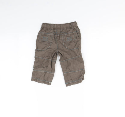 NEXT Baby Brown   Cargo Trousers Size 6-9 Months