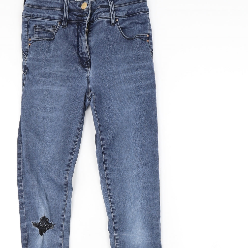 Womens UK Size 10 Preworn Regular Fit Skinny Blue Jeans