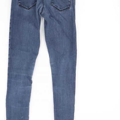 Womens UK Size 10 Preworn Regular Fit Skinny Blue Jeans