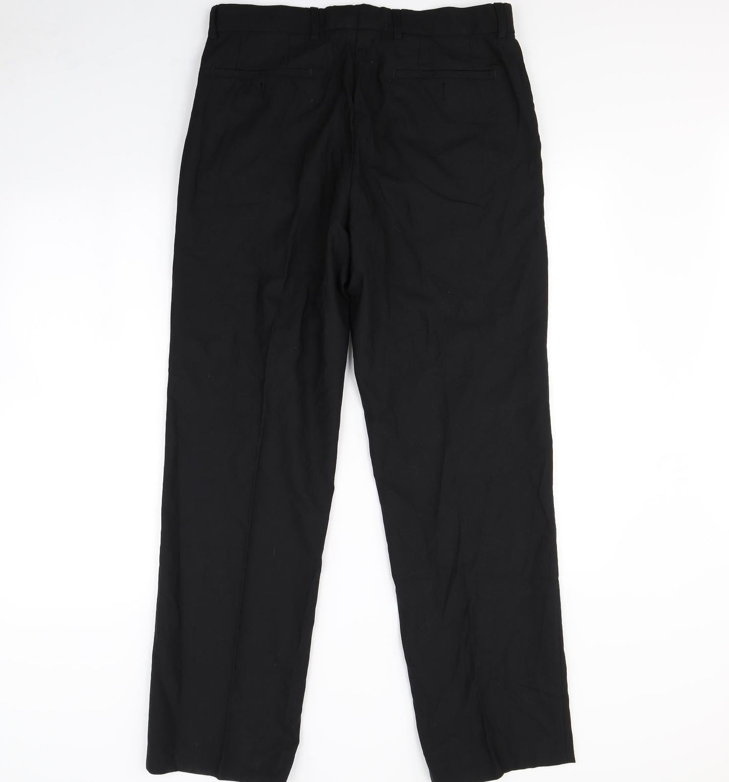 Preworn Mens Black   Dress Pants Trousers Size 34 in L30 in