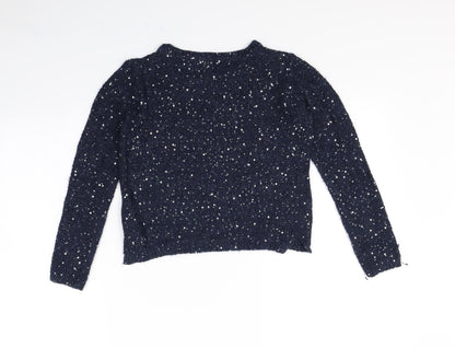 John Lewis Girls Blue   Pullover Jumper Size 9 Years